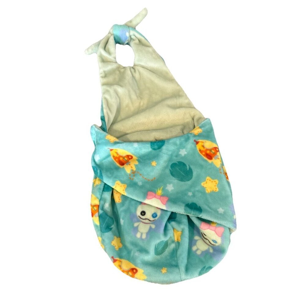Disney Babies Stitch swaddle blanket pouch plush toy replacement Scrump green
